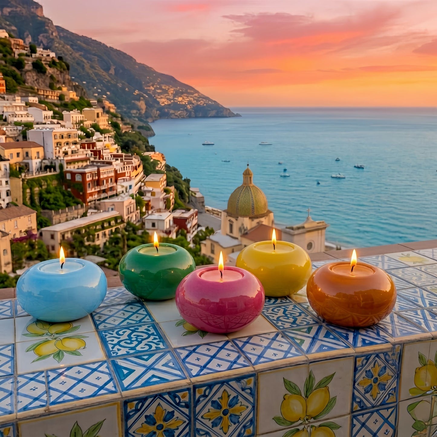Murano Amalfi Gyertya – Nyári Limitált Kiadás